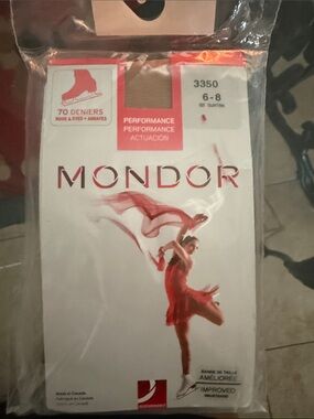 Mondor Performance Figure Skating Tights – 70 Denier – Size 6–8 (3350) ⛸️